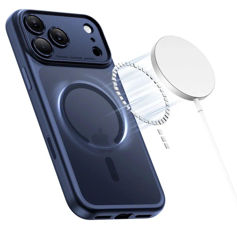 Tech - Protect iPhone 17 Pro - MagPeak MagSafe CC - Σκληρή Θήκη με Πλαίσιο Σιλικόνης - Matte Deep Blue