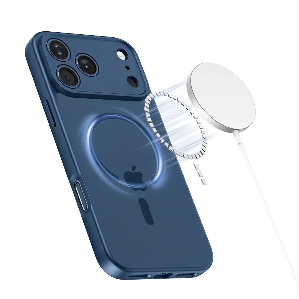 Tech - Protect iPhone 17 Pro Max BasicMag - Σκληρή Θήκη με Πλαίσιο Σιλικόνης και MagSafe - Matte Deep Blue