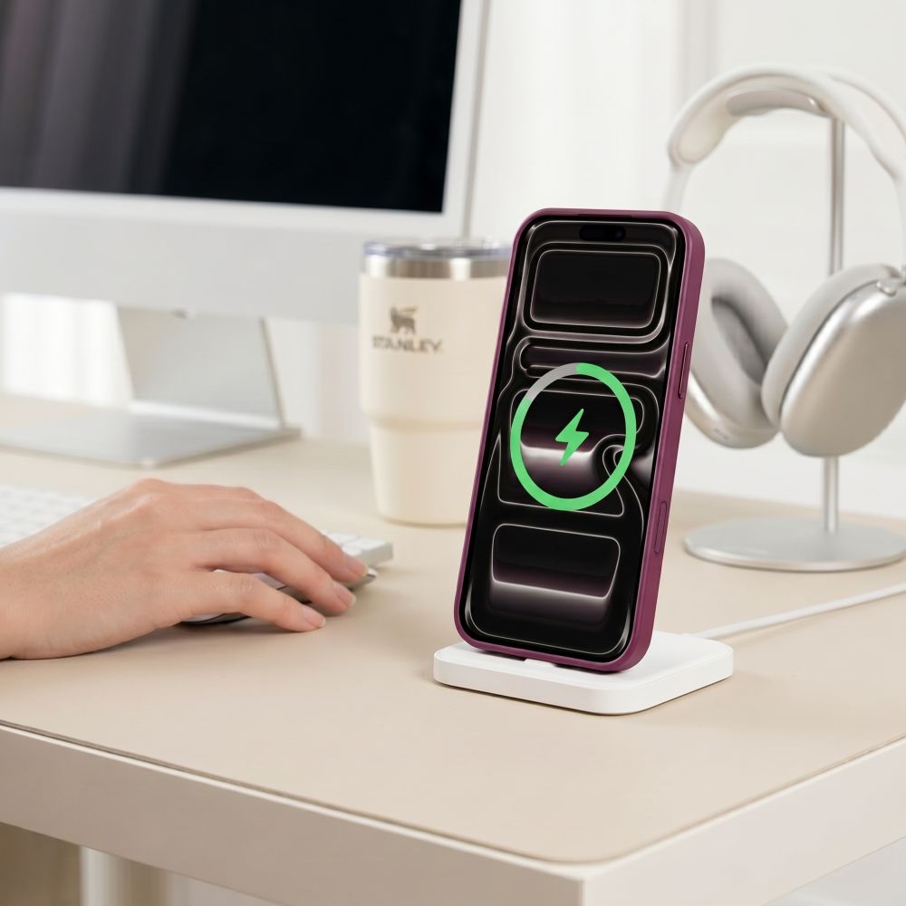 Tech-Protect iPhone 17 Pro Max / iPhone 18 Pro Max - Σκληρή Θήκη με Πλαίσιο Σιλικόνης - MagMat MagSafe CC - Dark Cherry / Clear