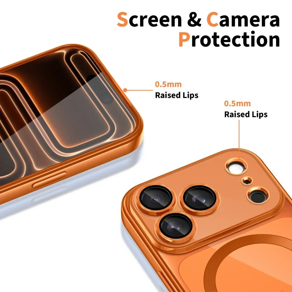 Tech - Protect iPhone 17 Pro Max MagFlex - Θήκη Σιλικόνης TPU με MagSafe - Shiny Cosmic Orange