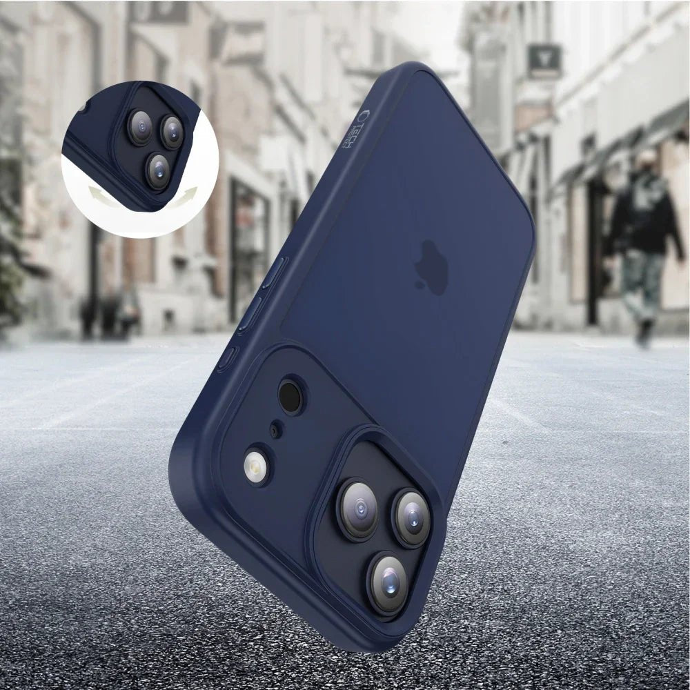 Tech - Protect iPhone 17 Pro Max - MagMat - Σκληρή Θήκη με Πλαίσιο Σιλικόνης - Matte Deep Blue