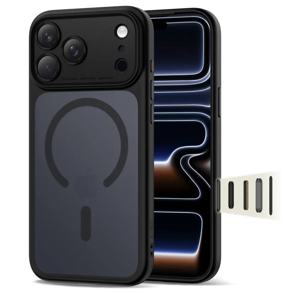 Tech - Protect iPhone 17 Pro Max - MagPeak MagSafe CC - Σκληρή Θήκη με Πλαίσιο Σιλικόνης - Matte Black