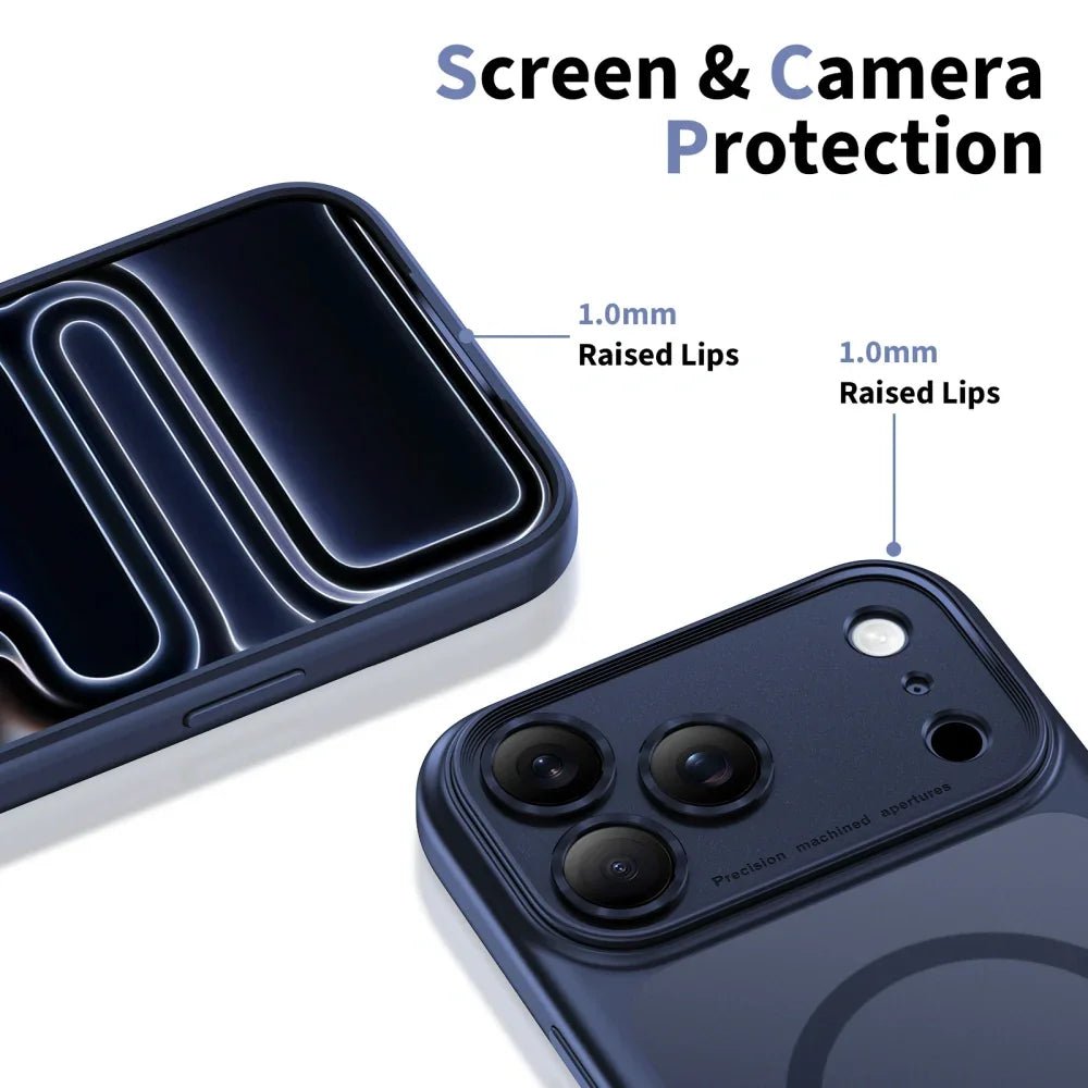 Tech - Protect iPhone 17 Pro Max - MagPeak MagSafe CC - Σκληρή Θήκη με Πλαίσιο Σιλικόνης - Matte Deep Blue