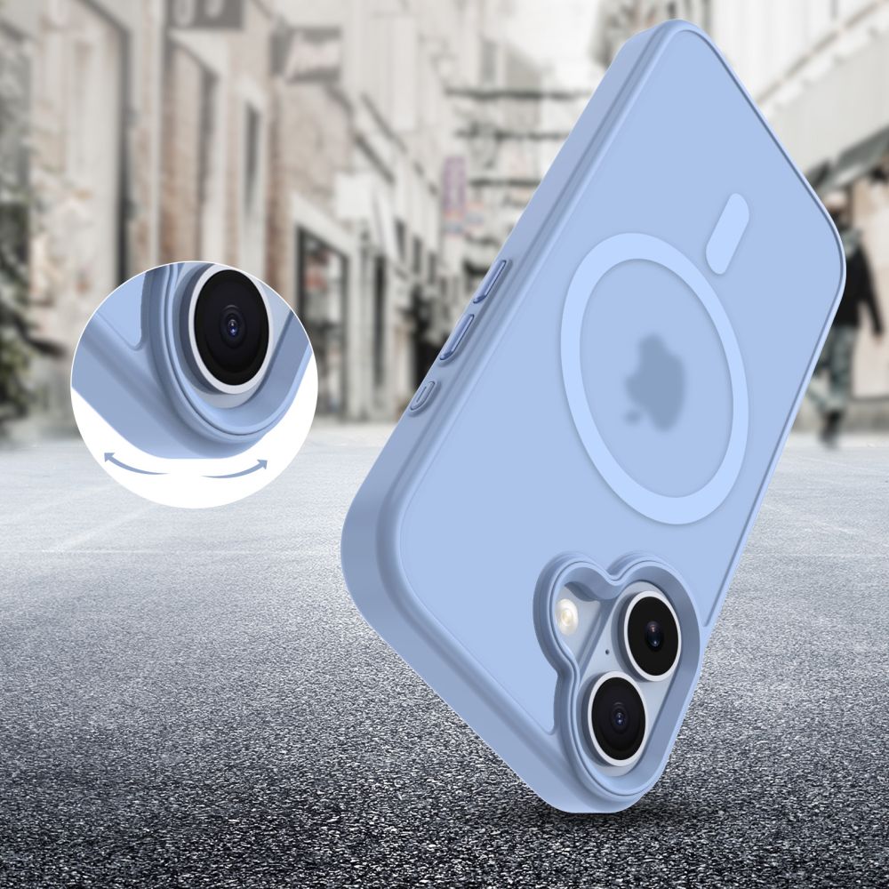 Tech - Protect iPhone 17 - Σκληρή Θήκη με Πλαίσιο Σιλικόνης - MagMat MagSafe - Matte Mist Blue