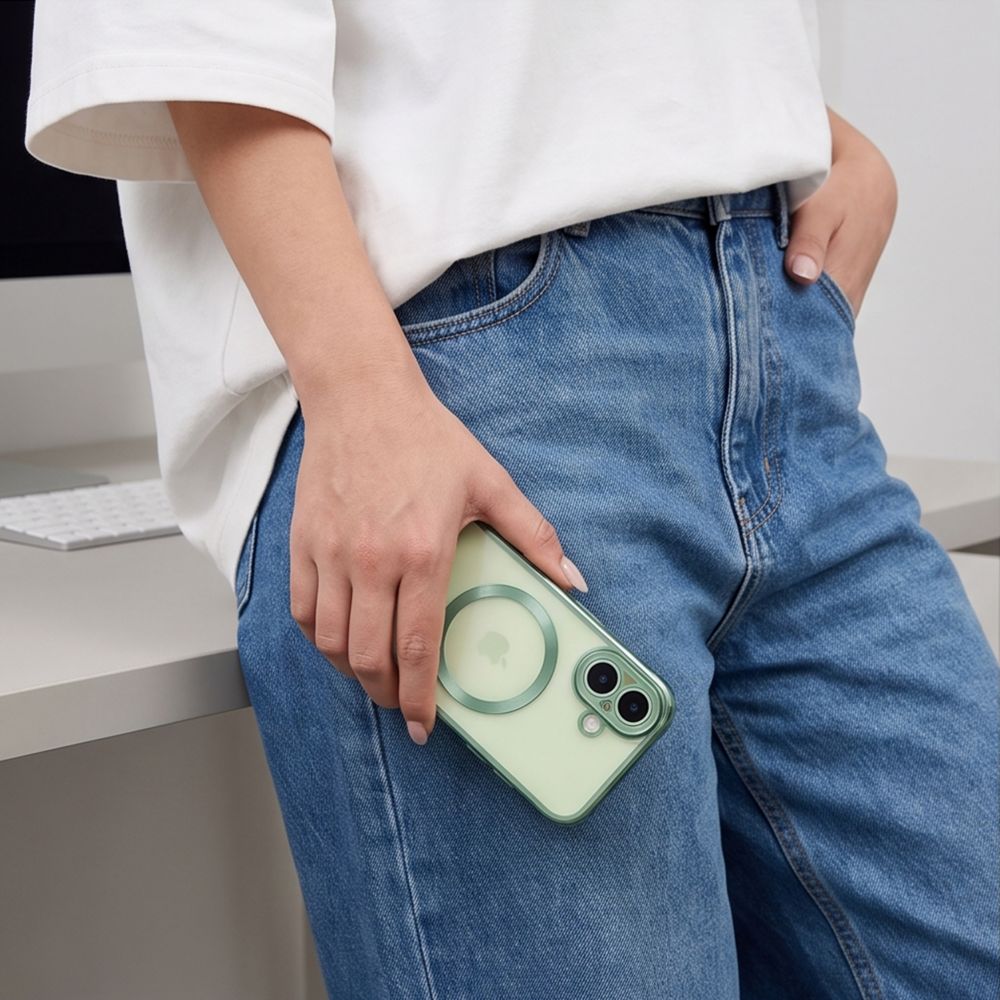 Tech-Protect iPhone 17 - Θήκη Σιλικόνης TPU με MagSafe - MagFlex - Διάφανη / Matte Sage