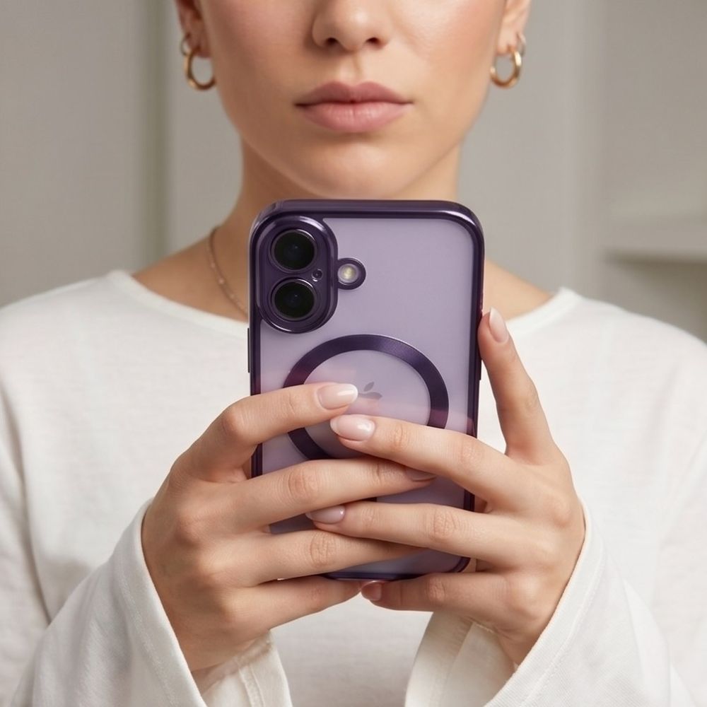 Tech-Protect iPhone 17 - Θήκη Σιλικόνης TPU με MagSafe - MagFlex - Διάφανη / Shiny Lavender