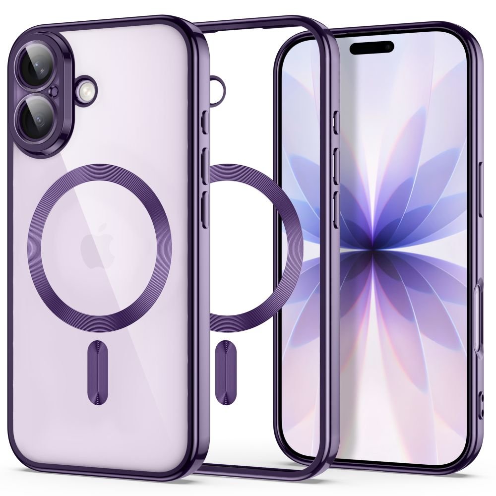 Tech-Protect iPhone 17 - Θήκη Σιλικόνης TPU με MagSafe - MagFlex - Διάφανη / Shiny Lavender
