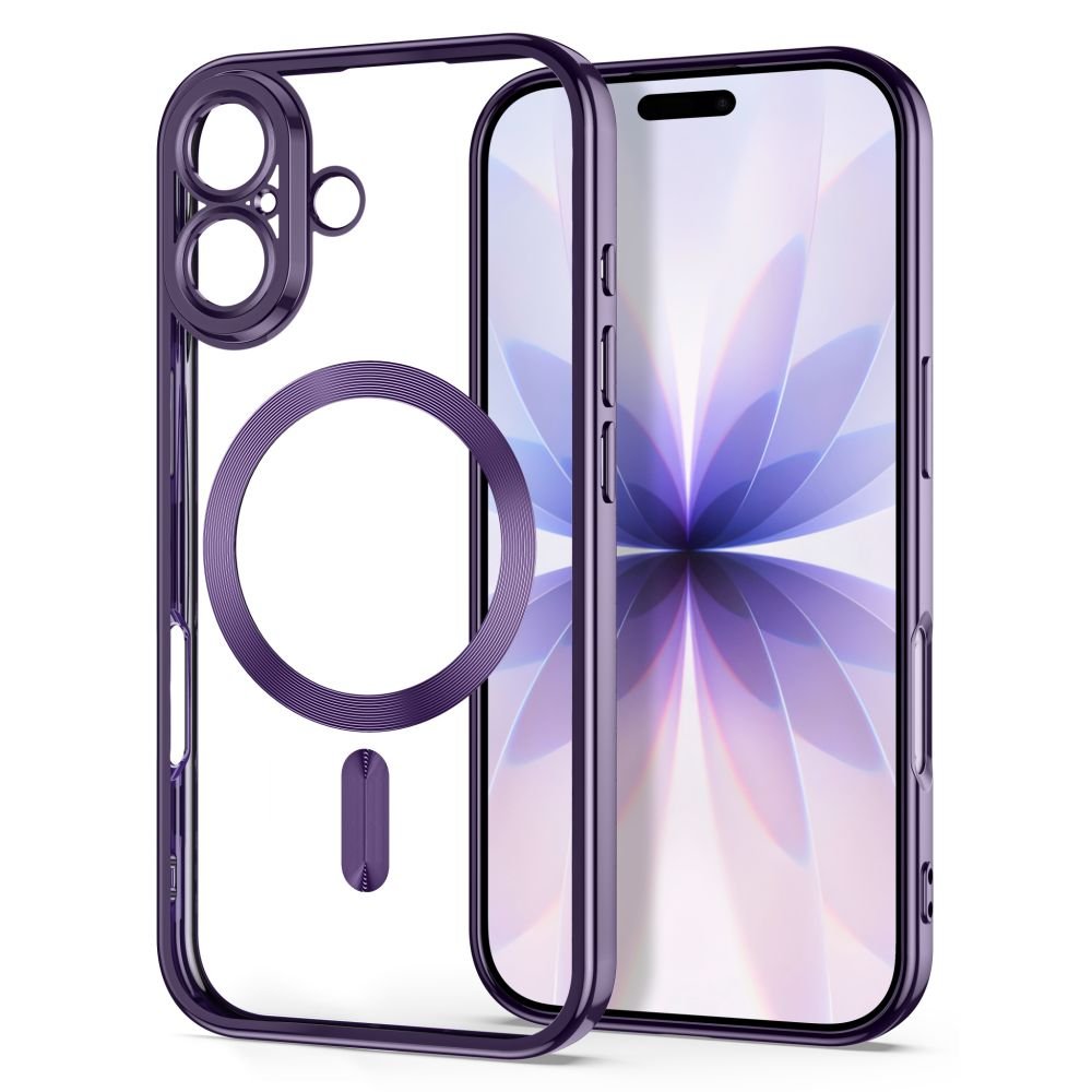 Tech-Protect iPhone 17 - Θήκη Σιλικόνης TPU με MagSafe - MagFlex - Διάφανη / Shiny Lavender