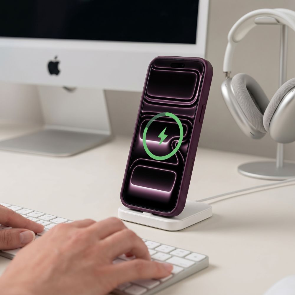 Tech-Protect iPhone 18 Pro / iPhone 17 Pro - Σκληρή Θήκη MagSafe με Πλαίσιο Σιλικόνης - MagMat CC - Matte Burgundy