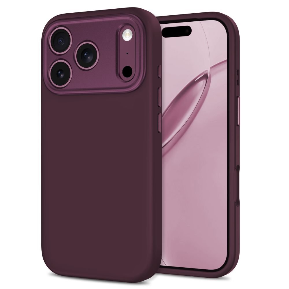 Tech-Protect iPhone 18 Pro / iPhone 17 Pro - Σκληρή Θήκη με Πλαίσιο Σιλικόνης και MagSafe - Uniq MagSafe CC - Burgundy