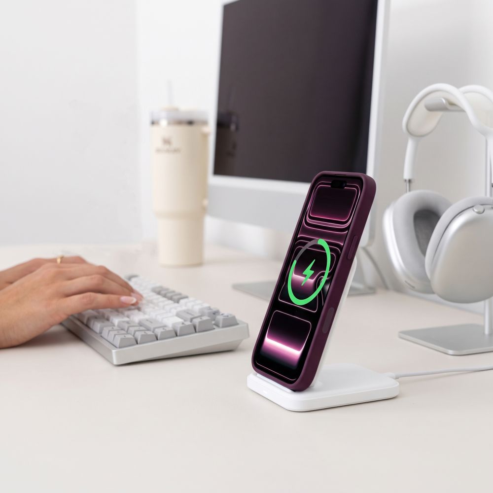 Tech-Protect iPhone 18 Pro / iPhone 17 Pro - Σκληρή Θήκη με Πλαίσιο Σιλικόνης MagSafe και 2 Αντιχαρακτικά Γυαλιά Οθόνης - MagOne CC - Burgundy / Clear