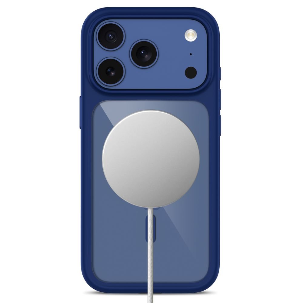 Tech-Protect iPhone 18 Pro / iPhone 17 Pro - Σκληρή Θήκη με Πλαίσιο Σιλικόνης MagSafe και 2 Αντιχαρακτικά Γυαλιά Οθόνης - MagOne CC - Deep Blue / Clear