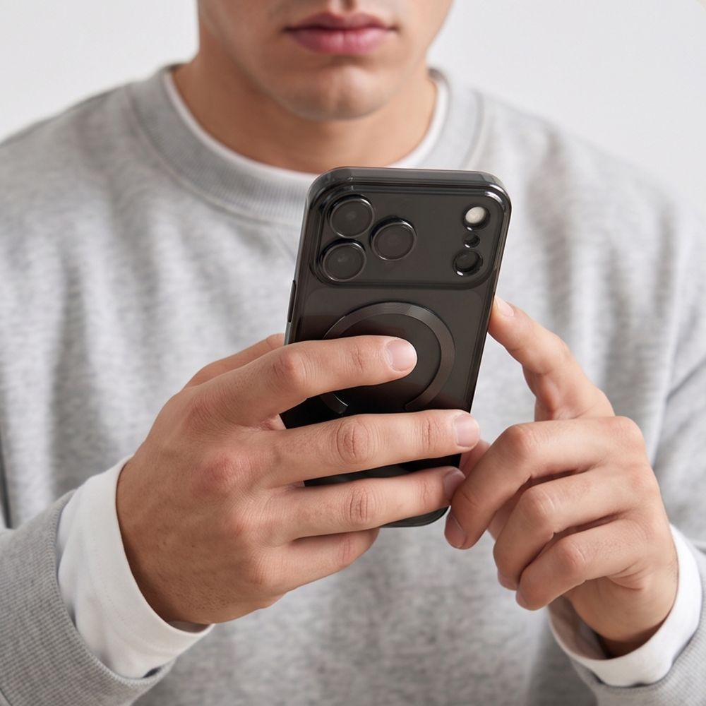 Tech-Protect iPhone 18 Pro / iPhone 17 Pro - Θήκη Σιλικόνης TPU με MagSafe - MagFlex - Shiny Black