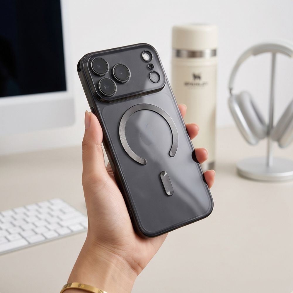Tech-Protect iPhone 18 Pro / iPhone 17 Pro - Θήκη Σιλικόνης TPU με MagSafe - MagFlex - Shiny Black