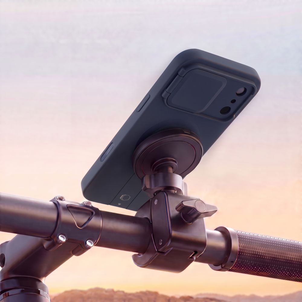 Tech-Protect iPhone 18 Pro Max / iPhone 17 Pro Max - Σκληρή Θήκη MagSafe με Ανοιγόμενο Κάλυμμα Κάμερας και Stand - Kevlar Aura MagSafe - Navy Blue
