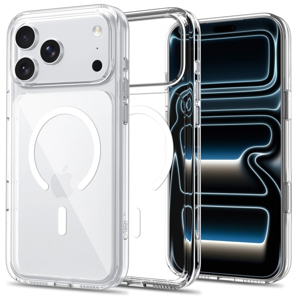 Tech-Protect iPhone 18 Pro Max / iPhone 17 Pro Max - Σκληρή Θήκη με Πλαίσιο Σιλικόνης - Flexair Hybrid CC MagSafe - Clear