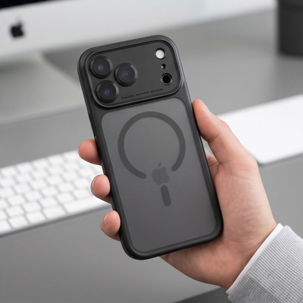Tech-Protect iPhone 18 Pro Max / iPhone 17 Pro Max - Σκληρή Θήκη με Πλαίσιο Σιλικόνης και MagSafe - MagPeak MagSafe CC - Matte Black