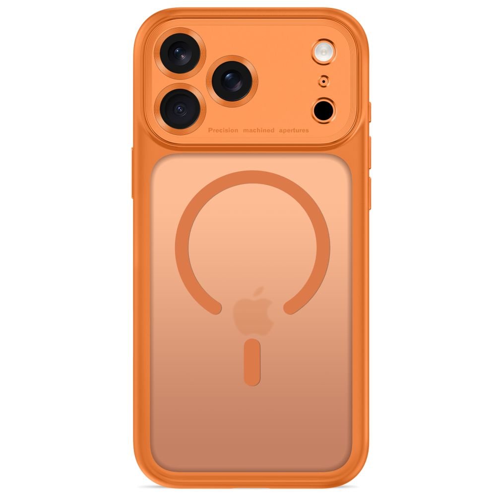 Tech-Protect iPhone 18 Pro Max / iPhone 17 Pro Max - Σκληρή Θήκη με Πλαίσιο Σιλικόνης και MagSafe - MagPeak MagSafe CC - Matte Cosmic Orange