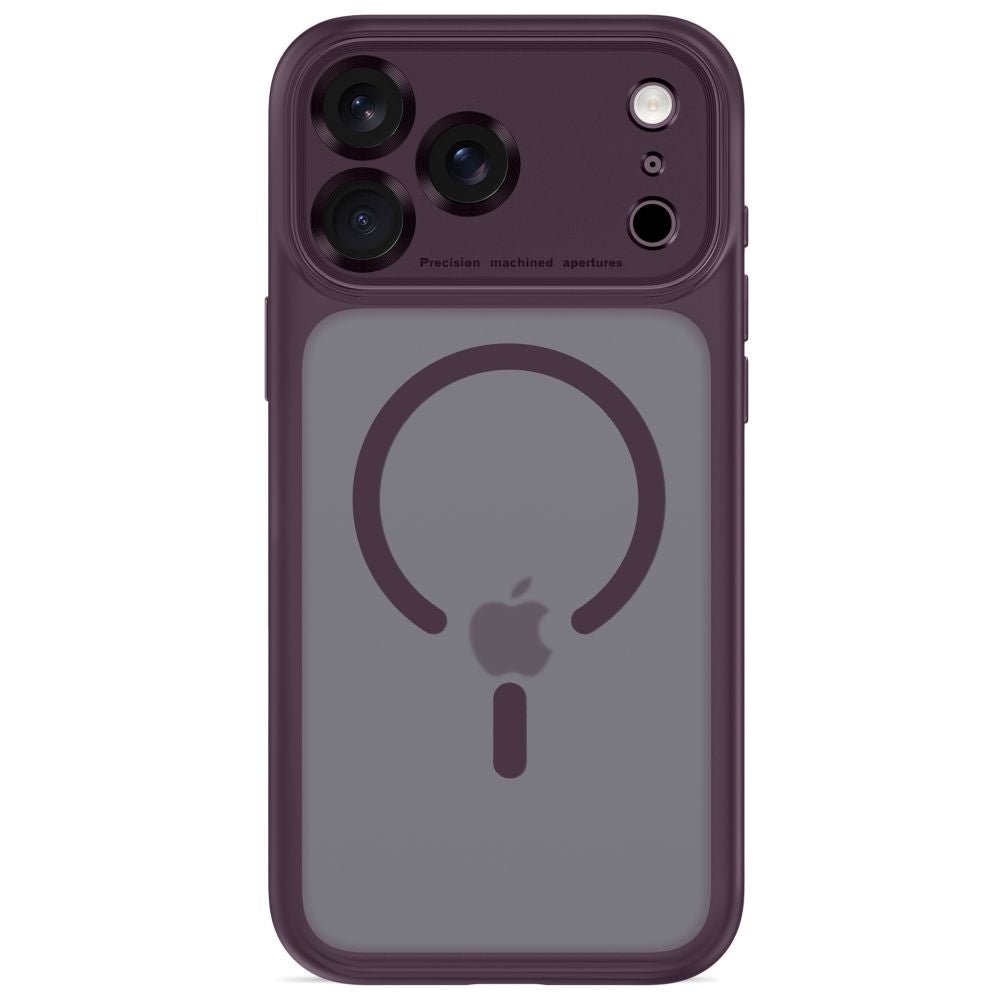Tech-Protect iPhone 18 Pro Max / iPhone 17 Pro Max - Σκληρή Θήκη με Πλαίσιο Σιλικόνης και MagSafe - MagPeak MagSafe CC - Matte Dark Cherry