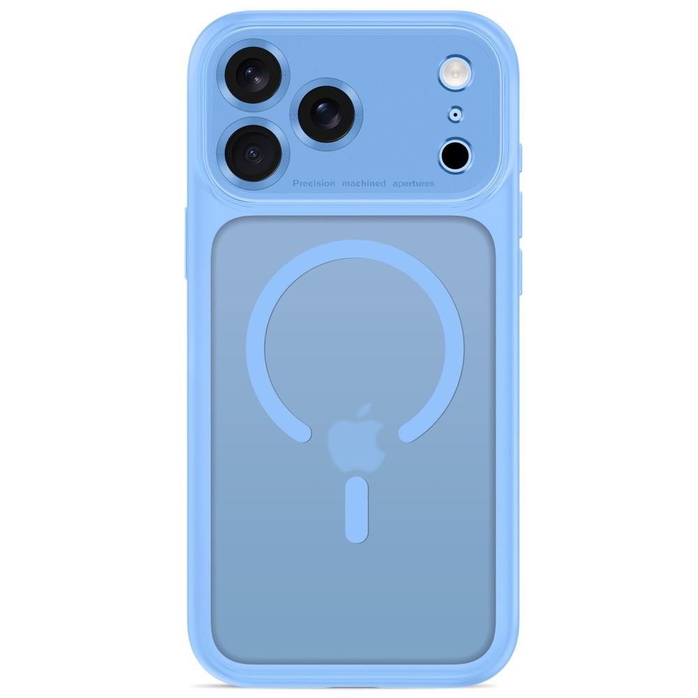 Tech-Protect iPhone 18 Pro Max / iPhone 17 Pro Max - Σκληρή Θήκη με Πλαίσιο Σιλικόνης και MagSafe - MagPeak MagSafe CC - Matte Light Blue