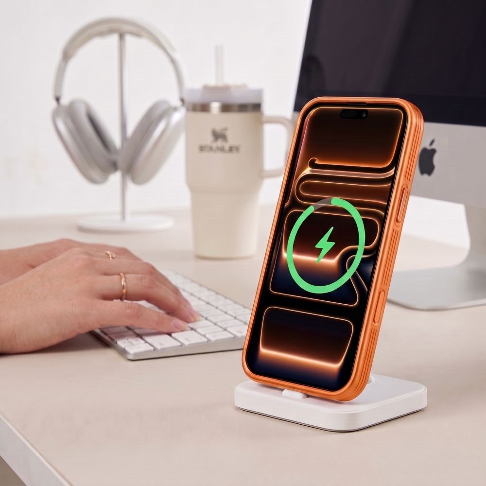 Tech-Protect iPhone 18 Pro Max / iPhone 17 Pro Max - Σκληρή Θήκη με Πλαίσιο Σιλικόνης και MagSafe - MagPrime MagSafe CC - Matte Cosmic Orange