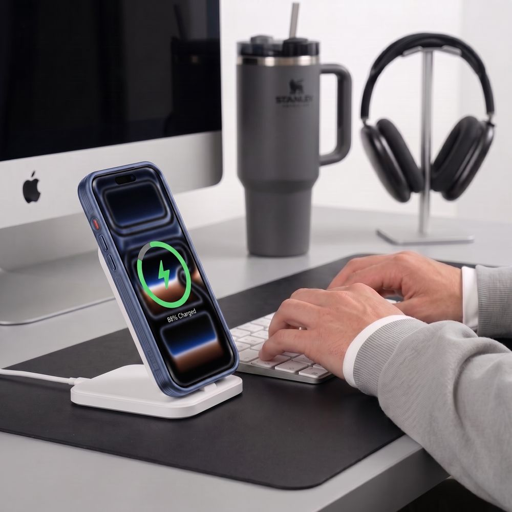 Tech-Protect iPhone 18 Pro Max / iPhone 17 Pro Max - Σκληρή Θήκη με Πλαίσιο Σιλικόνης και MagSafe - MagPrime MagSafe CC - Matte Deep Blue