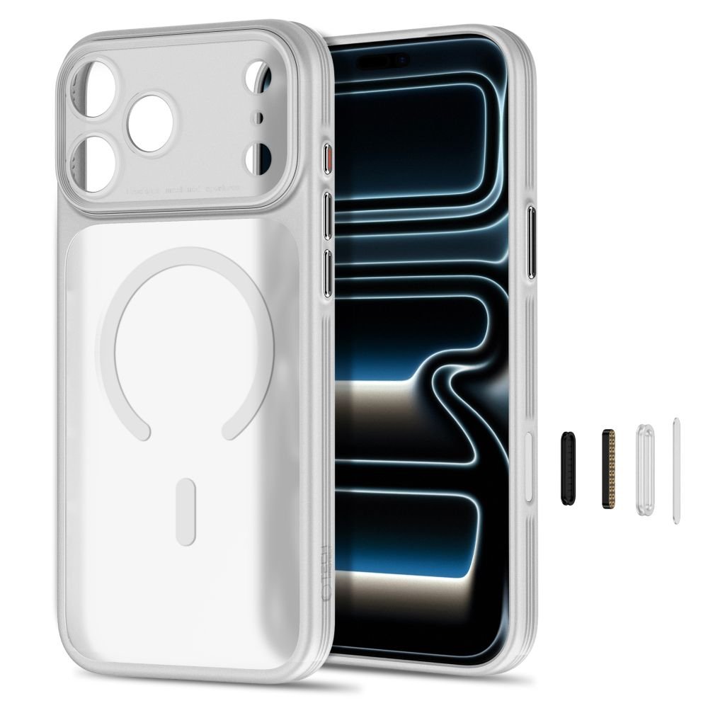 Tech-Protect iPhone 18 Pro Max / iPhone 17 Pro Max - Σκληρή Θήκη με Πλαίσιο Σιλικόνης και MagSafe - MagPrime MagSafe CC - Matte Grey