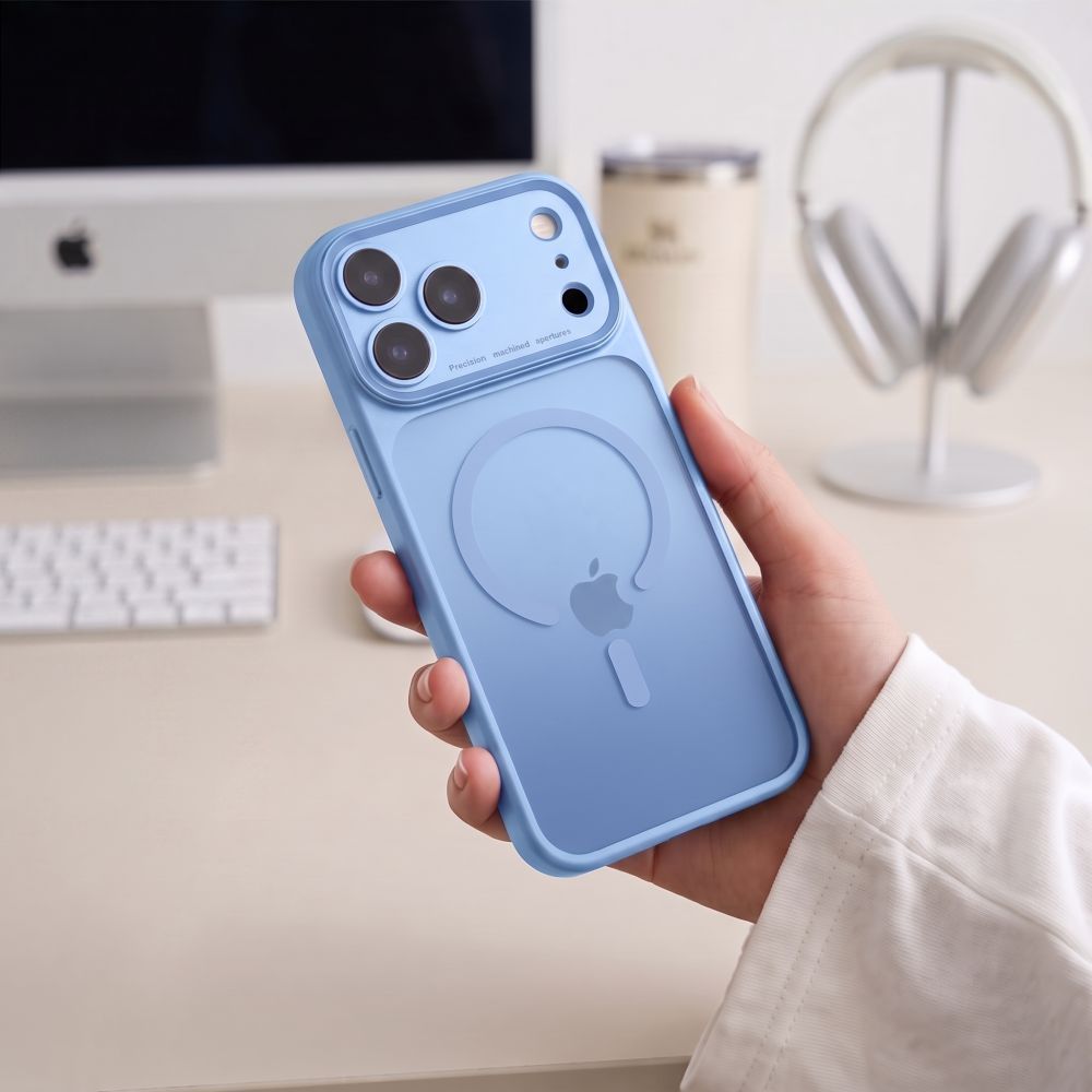 Tech-Protect iPhone 18 Pro Max / iPhone 17 Pro Max - Σκληρή Θήκη με Πλαίσιο Σιλικόνης και MagSafe - MagPrime MagSafe CC - Matte Light Blue