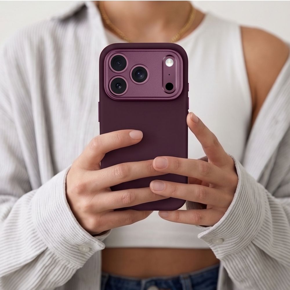Tech-Protect iPhone 18 Pro Max / iPhone 17 Pro Max - Σκληρή Θήκη με Πλαίσιο Σιλικόνης και MagSafe - Uniq MagSafe CC - Burgundy