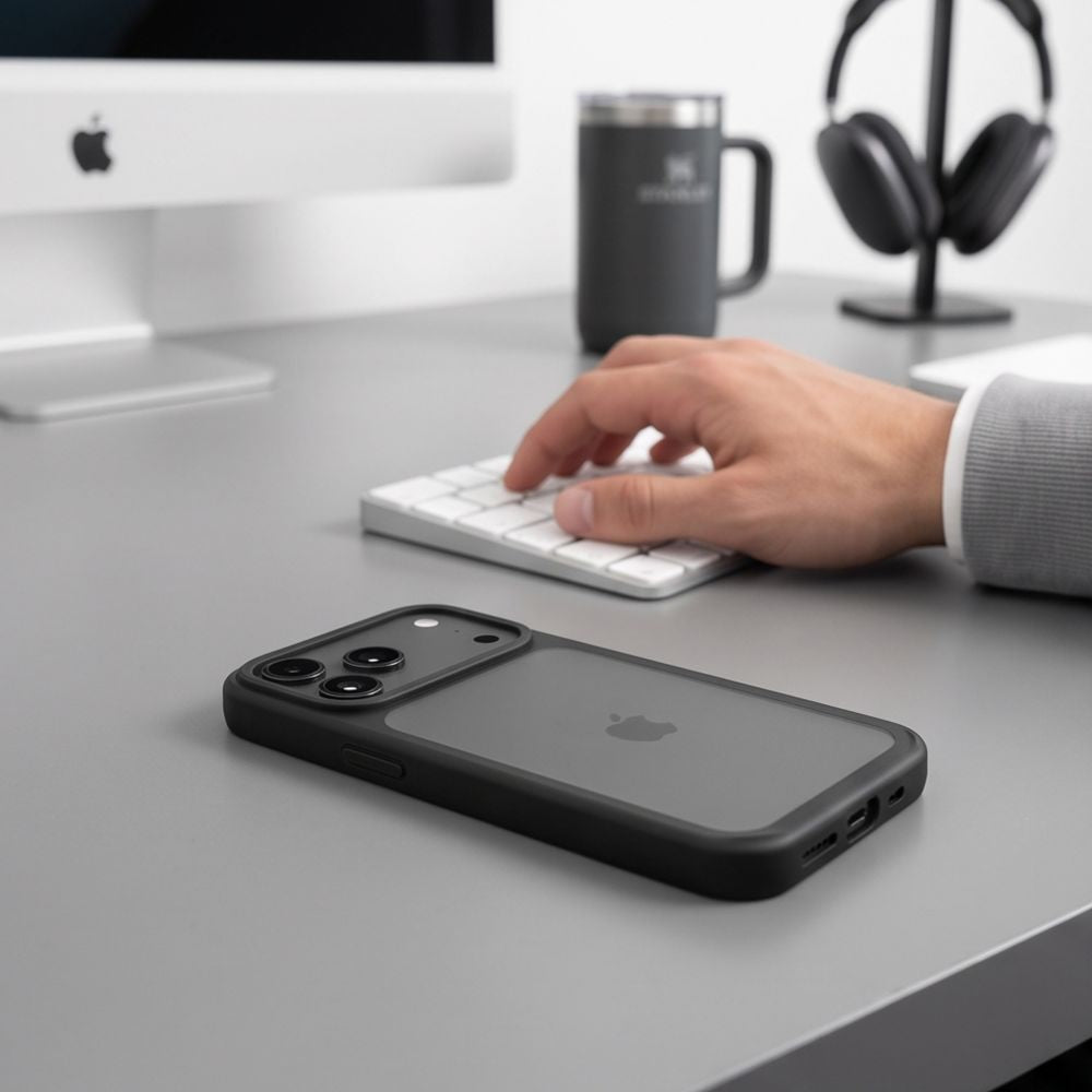Tech-Protect iPhone 18 Pro Max / iPhone 17 Pro Max - Σκληρή Θήκη με Πλαίσιο Σιλικόνης - MagMat CC - Matte Black