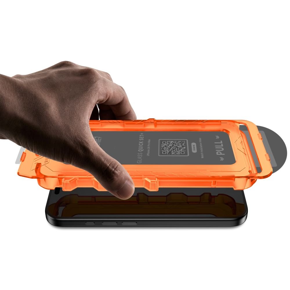 Tech-Protect iPhone 18 Pro - Σετ με 2 Full Screen Privacy Αντιχαρακτικά Γυαλιά Οθόνης με Οδηγό Τοποθέτησης - Quick Set Spy Plus - Privacy