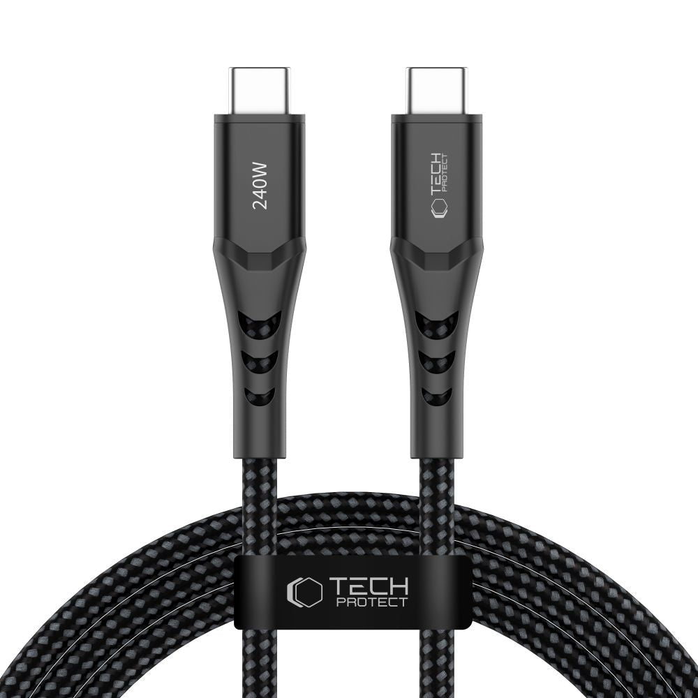 Tech - Protect Καλώδιο Δεδομένων και Φόρτισης Type - C to Type - C PD 240W QC3.0 - Ultraboost UB11T - 2m - Black