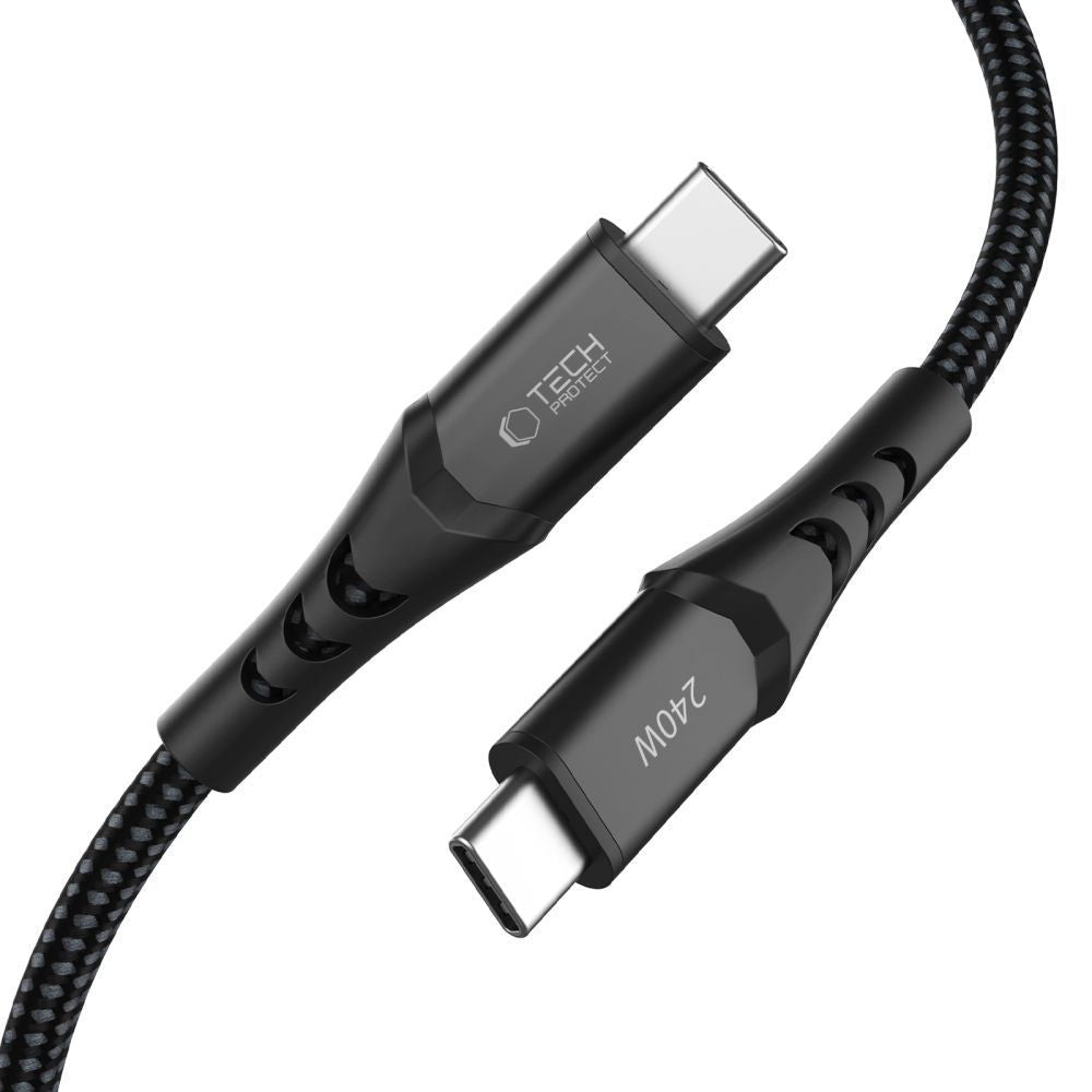Tech - Protect Καλώδιο Δεδομένων και Φόρτισης Type - C to Type - C PD 240W QC3.0 - Ultraboost UB11T - 2m - Black