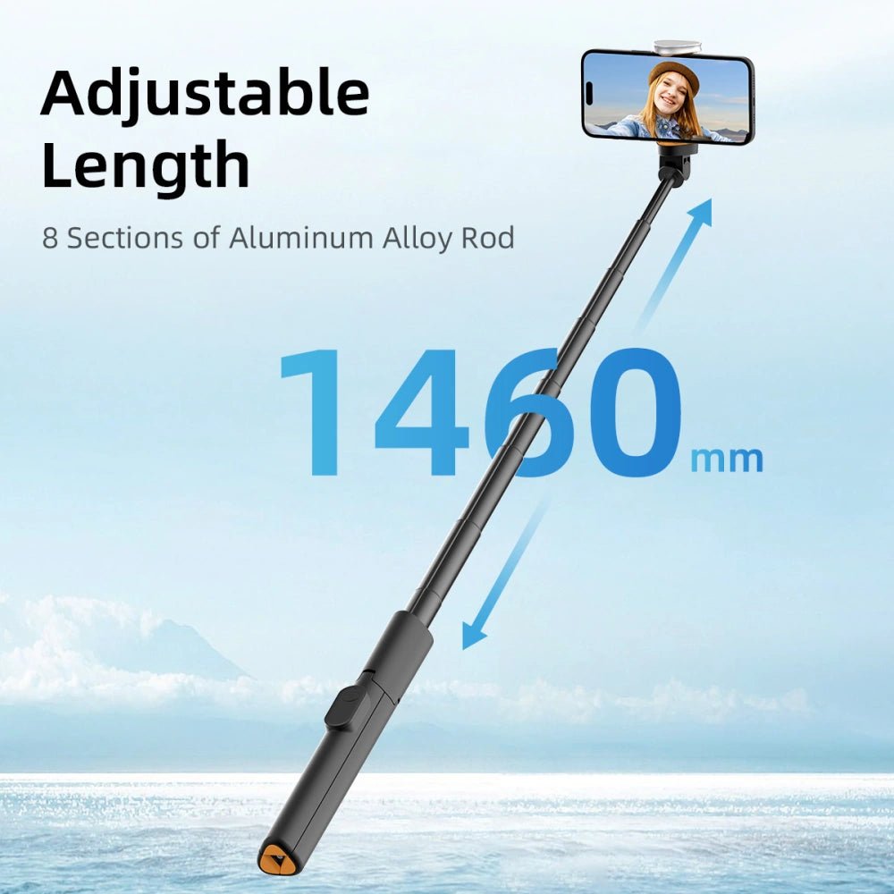 Tech - Protect L09S - Ασύρματο Bluetooth Selfie Stick με Τρίποδο και Τηλεχειριστήριο - Black