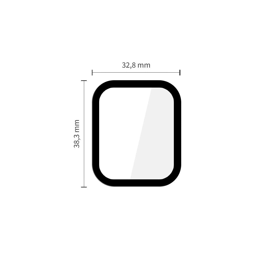 Tech - Protect Προστασία Οθόνης Apple Watch 4 / 5 / 6 / SE (1/2/3) - 40mm - Αντιχαρακτικό Γυαλί Οθόνης 7H - Glass Flex Plus - 2 Τεμάχια - Black