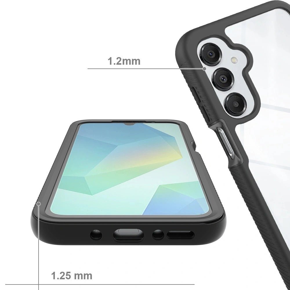 Tech - Protect Samsung Galaxy A17 4G / 5G - Defense - Θήκη Full Body με Προστασία Οθόνης - Clear / Black