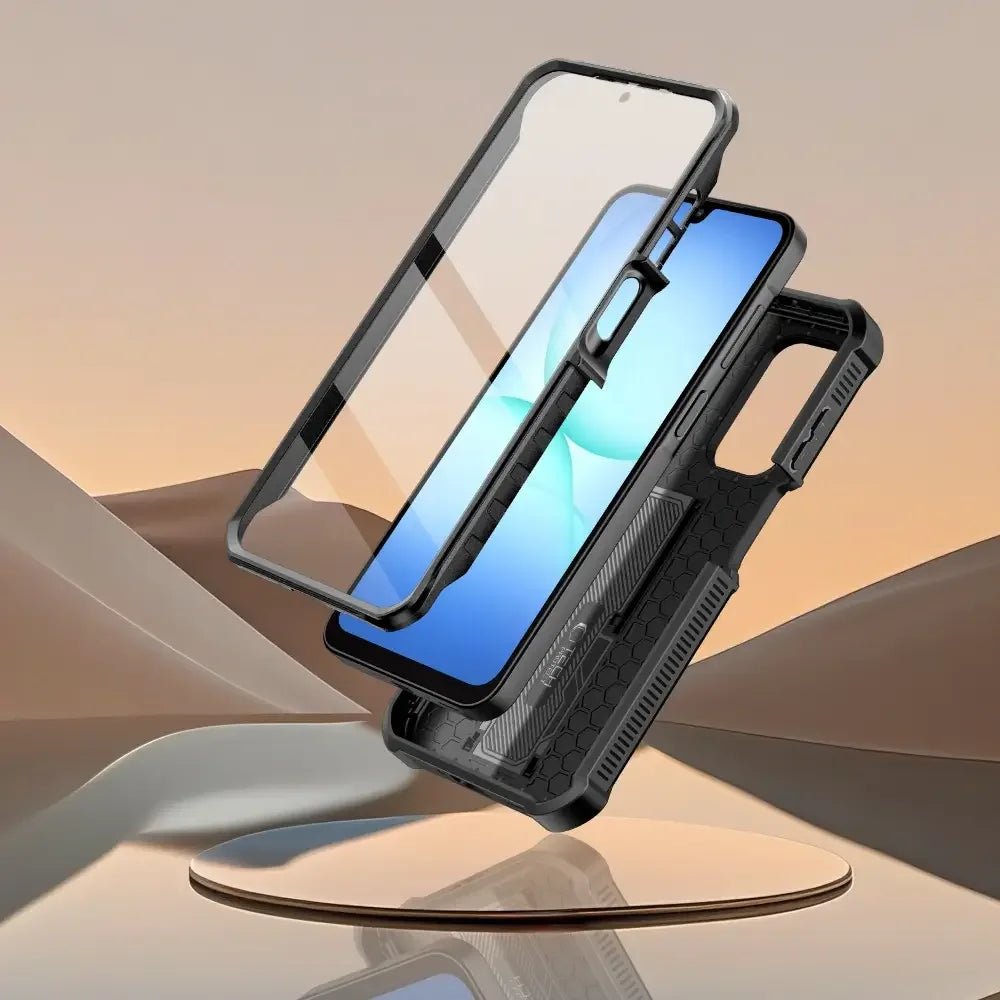 Tech - Protect Samsung Galaxy A17 4G / 5G - Kevlar Cam+ - Θήκη με Προστασία για την Οθόνη και την Κάμερα και Stand - Black