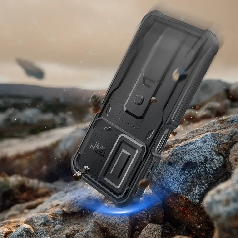 Tech - Protect Samsung Galaxy A17 4G / 5G - Kevlar Cam+ - Θήκη με Προστασία για την Οθόνη και την Κάμερα και Stand - Black