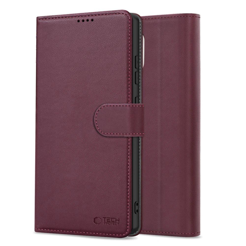 Tech - Protect Samsung Galaxy A26 5G / A17 4G / 5G - Wallet - Θήκη Πορτοφόλι Stand από Δερματίνη - Mulberry