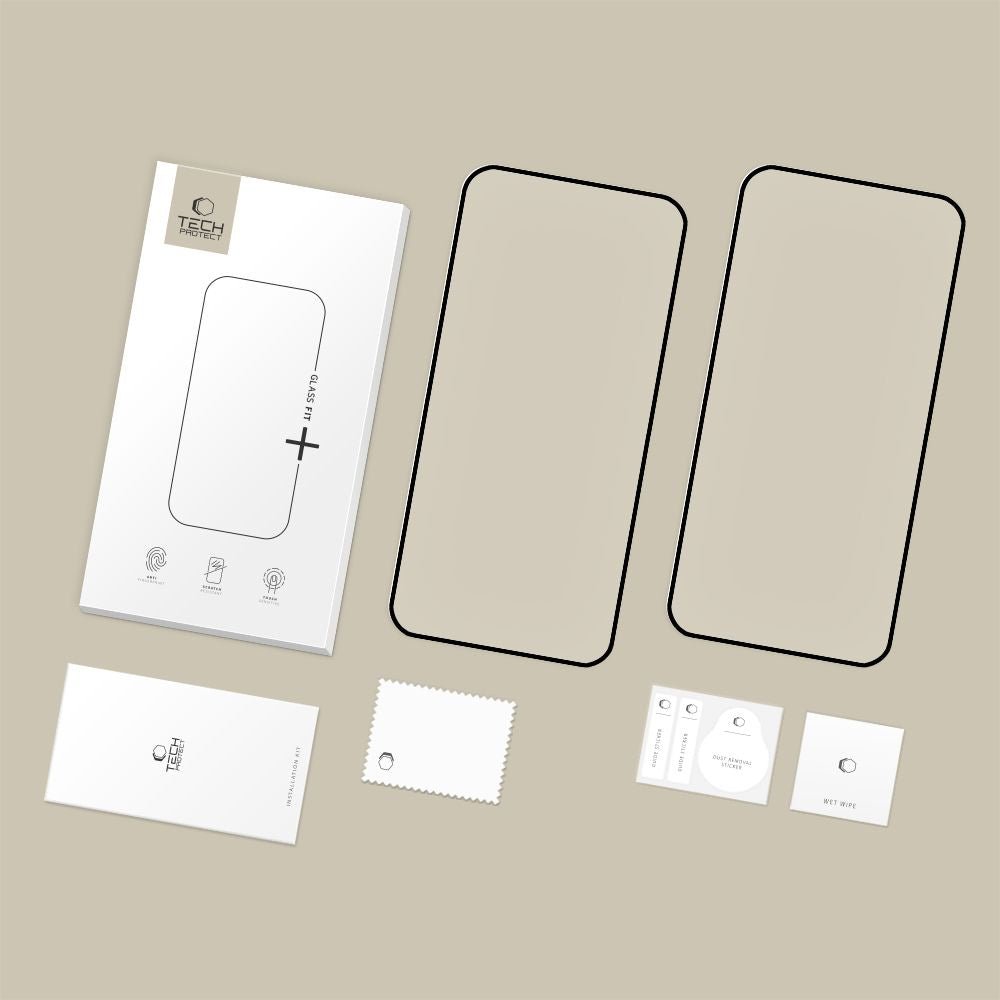 Tech-Protect Samsung Galaxy A27 5G - Case Friendly Αντιχαρακτικό Γυαλί Οθόνης - Glass Fit Plus - 2 Τεμάχια - Black