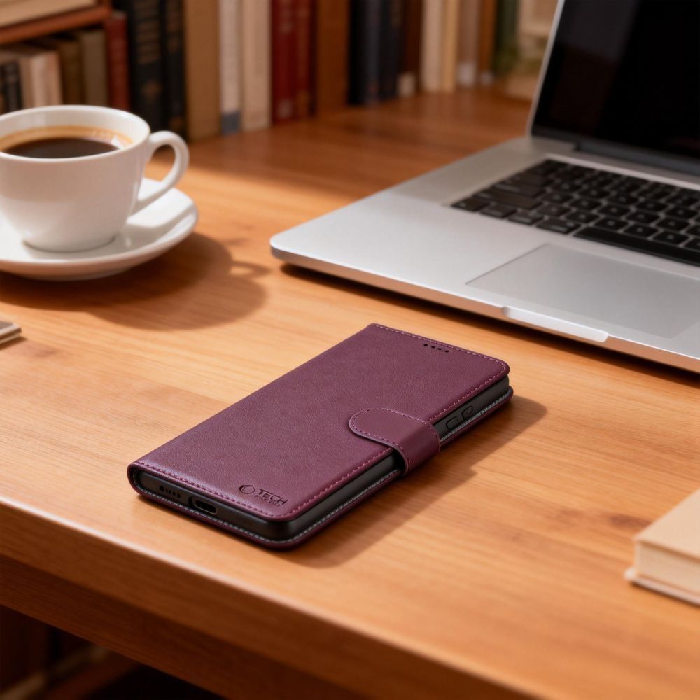 Tech - Protect Samsung Galaxy A27 5G - Θήκη Πορτοφόλι Stand από Δερματίνη - Wallet - Mulberry