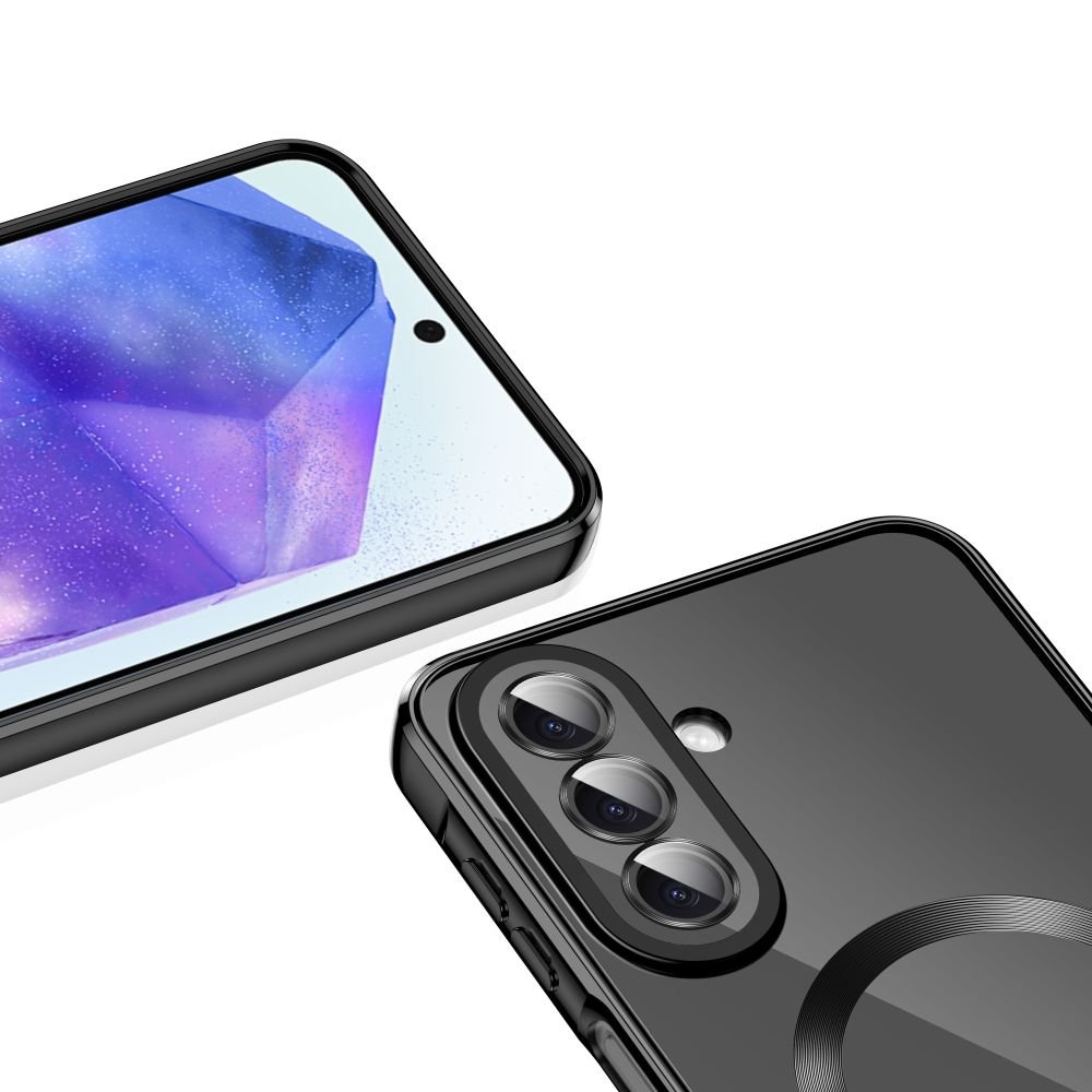 Tech - Protect Samsung Galaxy A27 5G - Θήκη Σιλικόνης TPU με MagSafe - MagFlex - Clear / Shiny Black