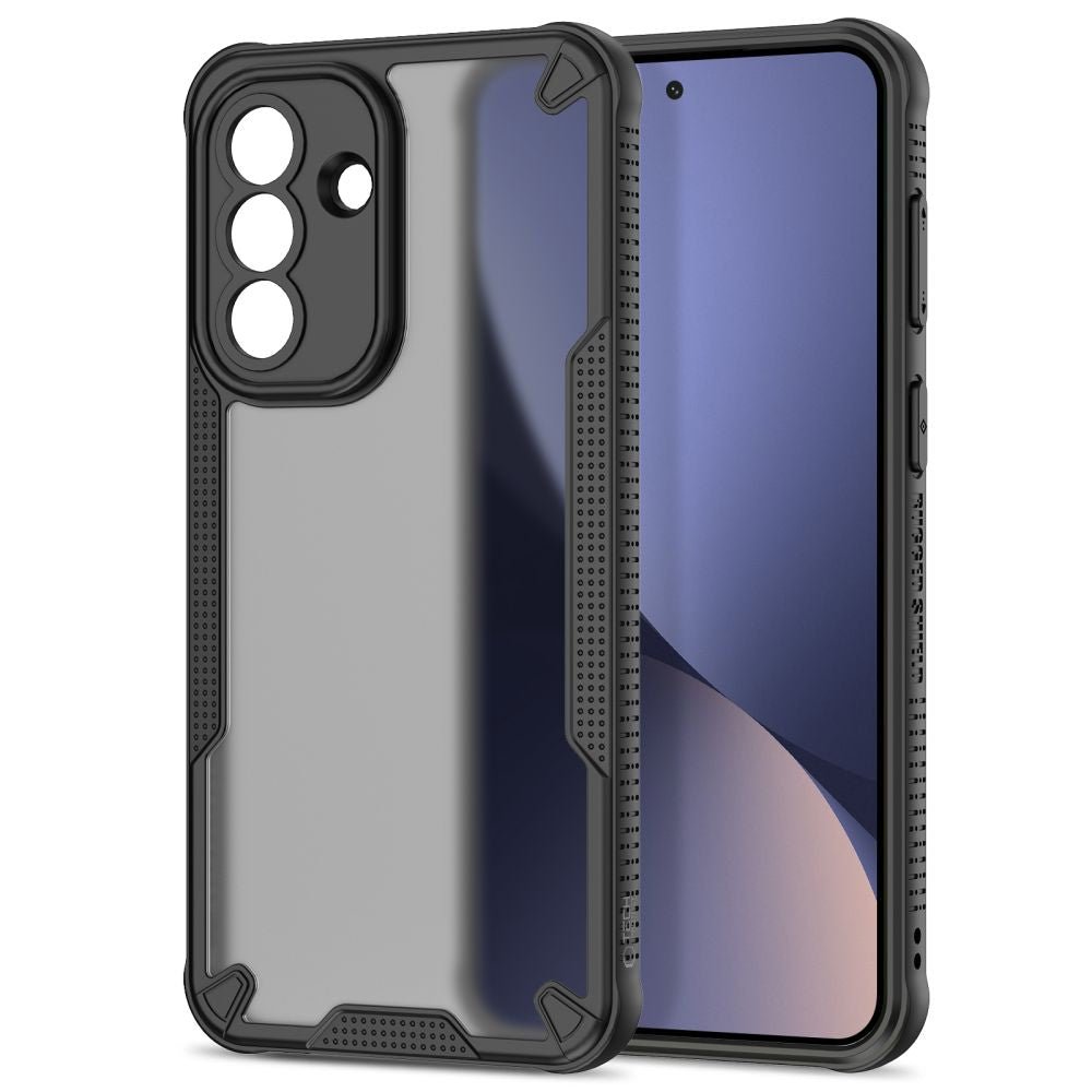 Tech - Protect Samsung Galaxy A37 5G - Σκληρή Θήκη με Πλαίσιο Σιλικόνης - Rugged Shield - Matte Black