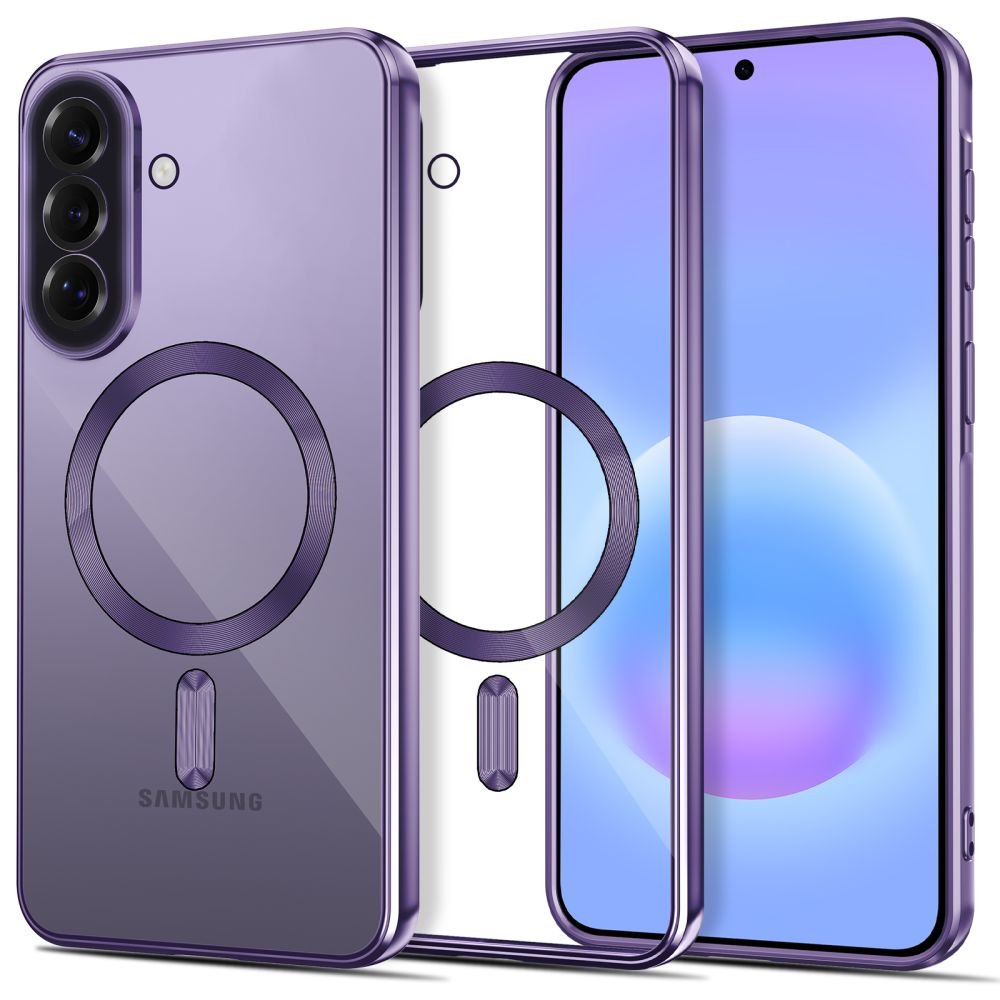 Tech - Protect Samsung Galaxy A37 5G - Θήκη Σιλικόνης TPU με MagSafe - MagFlex - Clear / Cobalt Violet