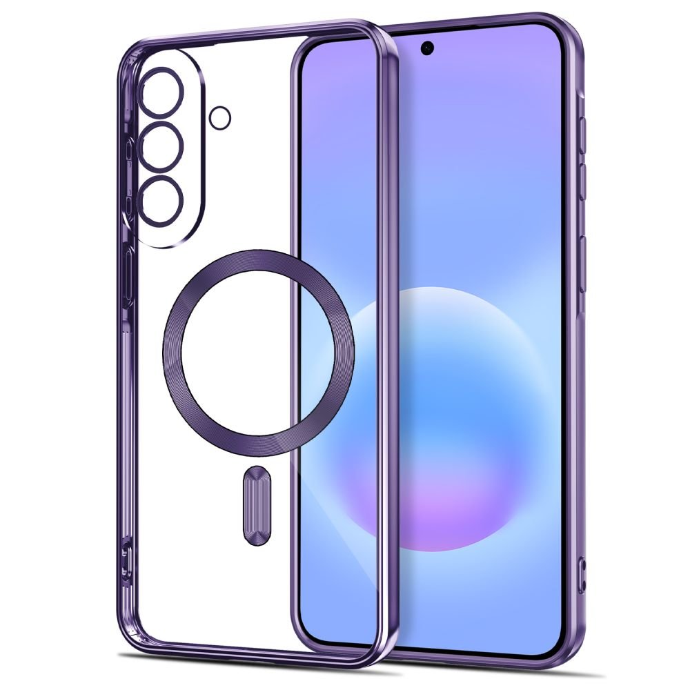 Tech - Protect Samsung Galaxy A37 5G - Θήκη Σιλικόνης TPU με MagSafe - MagFlex - Clear / Cobalt Violet