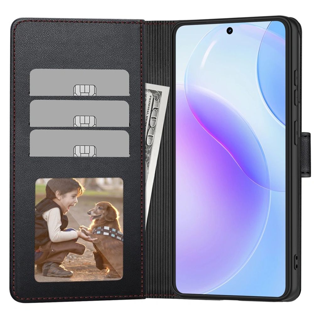 Tech - Protect Samsung Galaxy A57 5G - Θήκη Πορτοφόλι Stand από Δερματίνη - Wallet - Black / Red