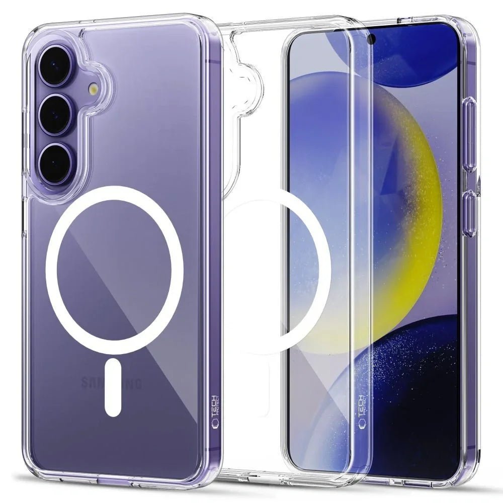 Tech - Protect Samsung Galaxy S25 FE - Flexair Hybrid MagSafe - Σκληρή Θήκη με Πλαίσιο Σιλικόνης και MagSafe - Διάφανη