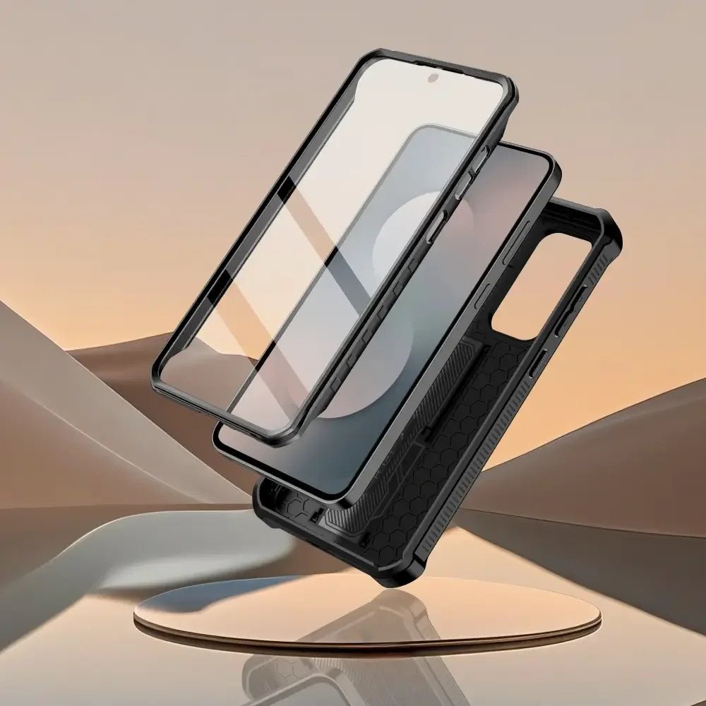 Tech - Protect Samsung Galaxy S25 FE - Kevlar Cam+ - Θήκη με Προστασία για την Οθόνη και την Κάμερα και Stand - Black