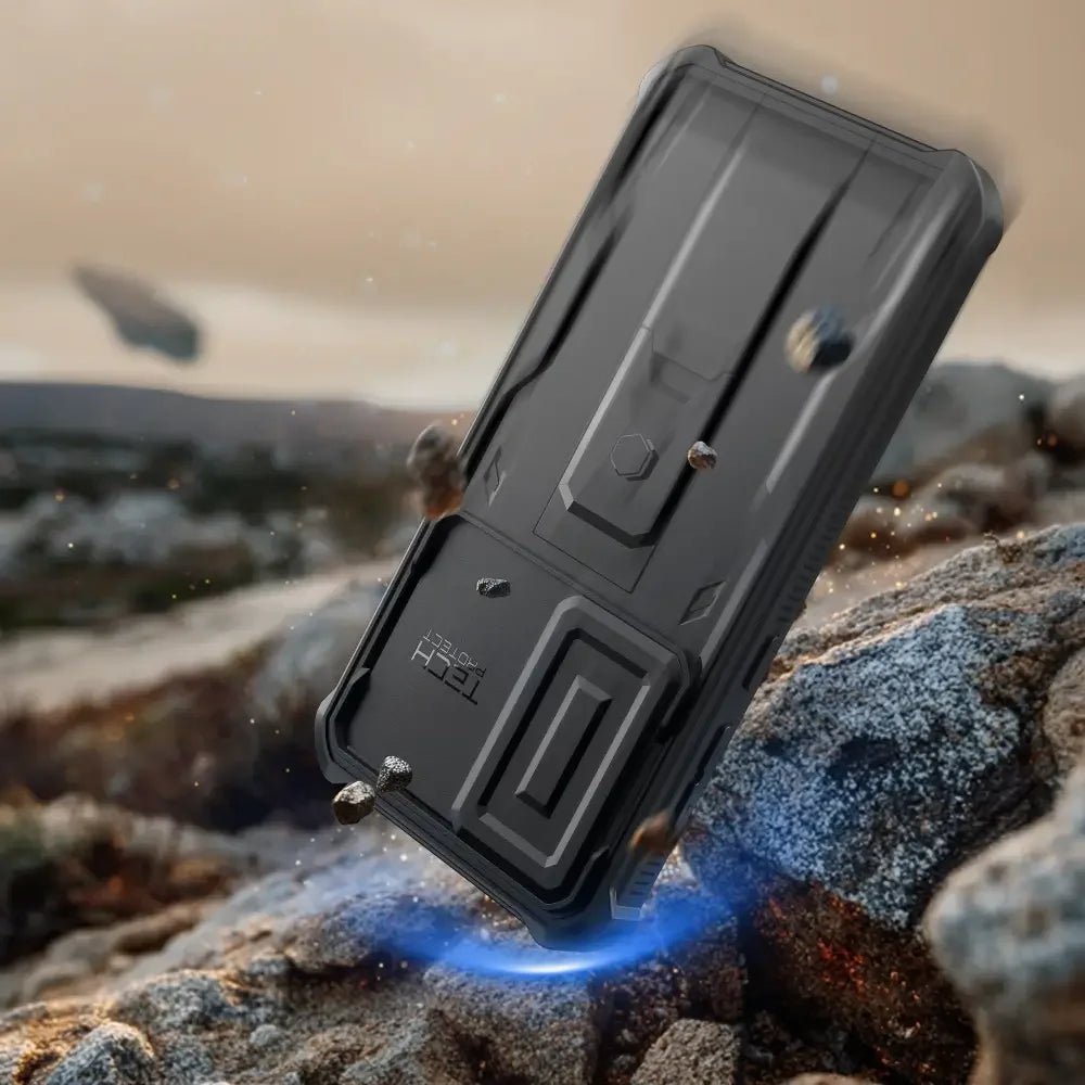 Tech - Protect Samsung Galaxy S25 FE - Kevlar Cam+ - Θήκη με Προστασία για την Οθόνη και την Κάμερα και Stand - Black