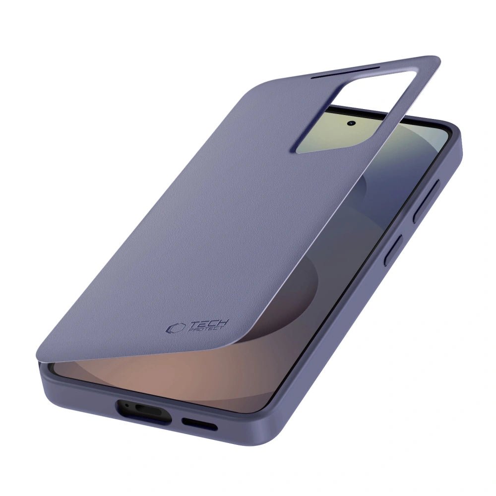 Tech - Protect Samsung Galaxy S26 Plus - Θήκη Βιβλίο με Θέση για 1 Κάρτα - Smart Wallet - Purple